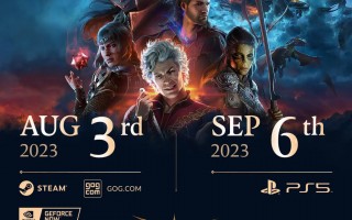 《博德之门 3》游戏发布时间调整：8 月 3 日首发 PC、9 月 6 日登陆 PS5