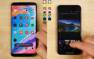 苹果iPhone X运行速度对比一加5T：大内存优势尽显