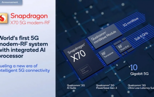 高通骁龙 X70 实现全球首个 5G 独立组网毫米波连线功能，最高达 8.3Gbps