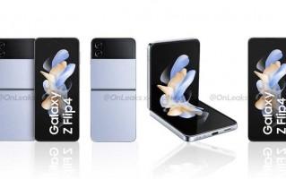 三星Galaxy Z Flip4四色官方渲染图亮相：全新“波拉紫”抢眼