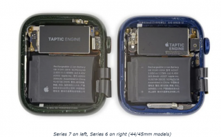 iFixit 拆解苹果 Apple Watch Series 7，电池容量曝光