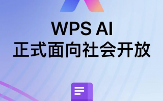 金山办公 WPS AI 今日起正式面向社会开放