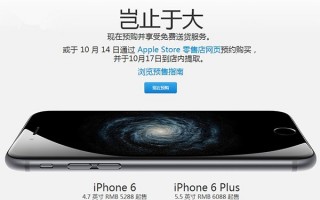 国行iPhone6/ 6 Plus预售正式开启