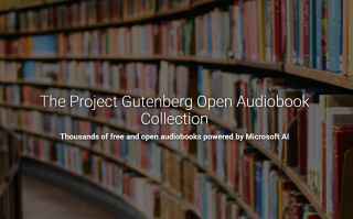 微软携手 Project Gutenberg，利用 AI 语音技术制作 5000 本免费有声书
