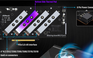 不愧是妖板之王 华擎推出PCIe 5.0 SSD扩展卡：满血64GB/s速度