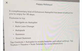 马斯克给全球车主发福利：每人可“白嫖”30天免费EAP试用服务