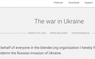 免费开源三维工具 Blender：谴责但不制裁俄罗斯，捍卫艺术家和开发者的自由