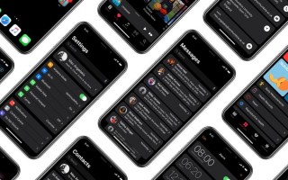 iPhone X全黑界面渲染图 效果非常酷