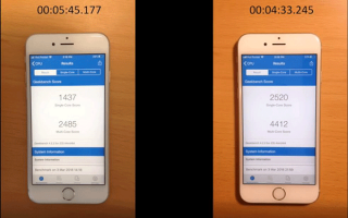 苹果iPhone 6s换电池前后运行速度对比：差距明显