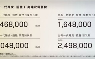 顶配249.8万！全新一代路虎揽胜正式上市：豪横 舒服