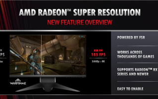 AMD RSR超分辨率技术登场：白捡3倍性能、支持几千游戏