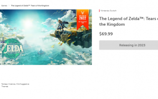美任官网显示《塞尔达传说：王国之泪》售价 69.99 美元，5 月 12 日发售
