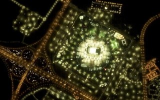 中国卫星拍下卡塔尔世界杯开幕式：灯火通明、如梦如幻