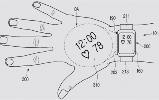 三星Galaxy Watch新专利：在手背投影信息
