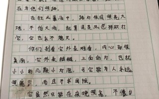 路灯作文,语文同步学1对1作文批改路灯
