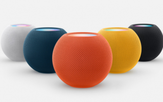苹果推出 HomePod mini 全新配色：黄色、橙色和蓝色
