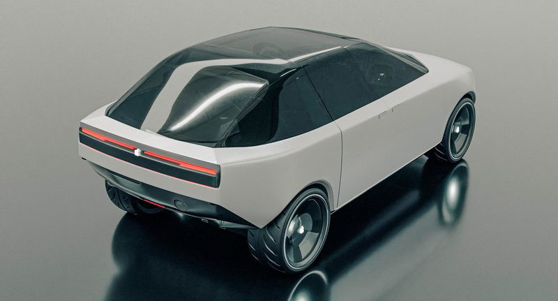 基于苹果汽车专利，第三方设计师打造“Apple Car”3D 渲染图-第5张图片-小猪号