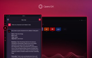 Opera GX 浏览器已集成 Aria 聊天机器人，基于 GPT 技术
