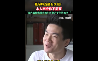 董宇辉否认直播有文案代写：那么简单的文案不需要提前准备