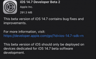 苹果发布 iOS 14.7/iPadOS 14.7 beta 2：修复 bug，提升性能