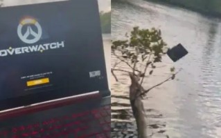 为了戒掉《守望先锋》 玩家把电脑扔进了湖里