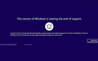 Windows 8.1系统要说再见了！微软正式警告：2023年1月停止支持