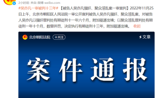 吴亦凡一审被判13年 附加驱逐出境：这么判“重”吗？