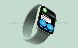 Apple Watch Series 7 渲染图曝光：直角边+全新绿色