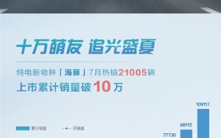 10万级两厢轿车彻底无敌手！比亚迪海豚7月销量首破2万