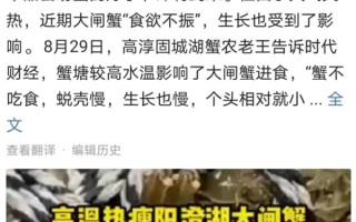 今年你买的阳澄湖大闸蟹可能是假的！为什么突然变“瘦”了？