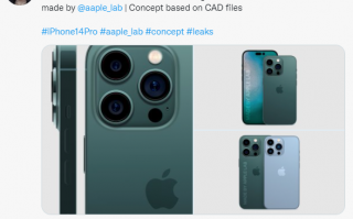 干掉刘海！iPhone 14 Pro最新渲染图曝光：感叹号挖孔太酷炫