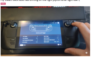 PC游戏通吃！曝首批Steam Deck用户出现摇杆漂移