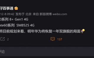 Mate50让华为活过来了！明年有望回归P60/Mate60双旗舰：搭载两种处理器