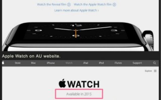 网站露Apple Watch端倪 大陆第二批