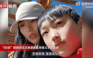 90后妈妈流利背出《桃花源记》惊到儿子：网友都崇拜她了