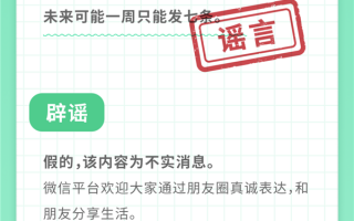 腾讯对朋友圈密谋大动作 一周只让能发7条？微信回应了