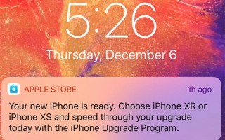 为促销 iPhone XS/XR，苹果向 iOS 用户推送广告信息