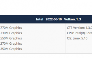 发布三个月：Intel Arc显卡终于支持Vulkan 1.3