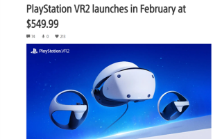 4006元 索尼PS VR2上市定档：2023年2月见 PS5绝配