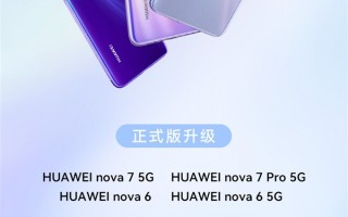 麒麟990老旗舰重生！华为nova 6等机型推送HarmonyOS 3正式版