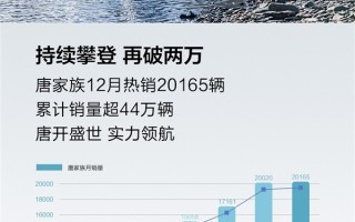 20万级新能源SUV无敌！比亚迪唐12月销量再破2万：累计卖出超44万