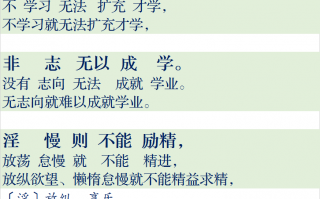 诫子书原文及翻译注释（诫子书原文及翻译朗读）