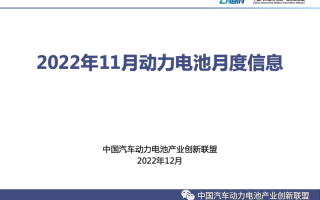 中汽协：11 月我国动力电池装车量 34.3GWh，同比增长 64.5%