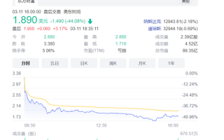 中概股遭遇“黑色星期五”：滴滴一天暴跌44% 新能源汽车全线下挫