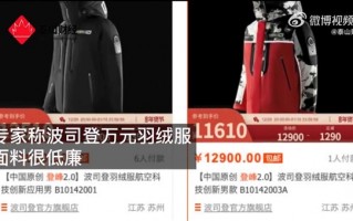 专家：波司登万元羽绒服面料很低廉