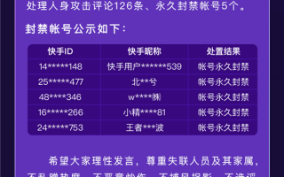 借东航坠机事件进行网暴 5个账号被快手永久封禁