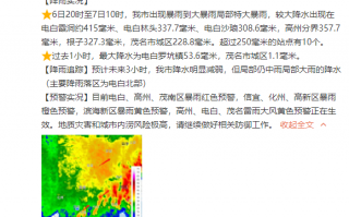 红色预警！广东茂名多地暴雨：部分中小学已停课