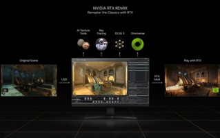 NVIDIA发布MOD工具RTX Remix：DX8/DX9老游戏画质起飞！加入光追