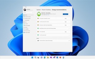 微软帮你变绿 Win11支持节能建议：低碳又环保